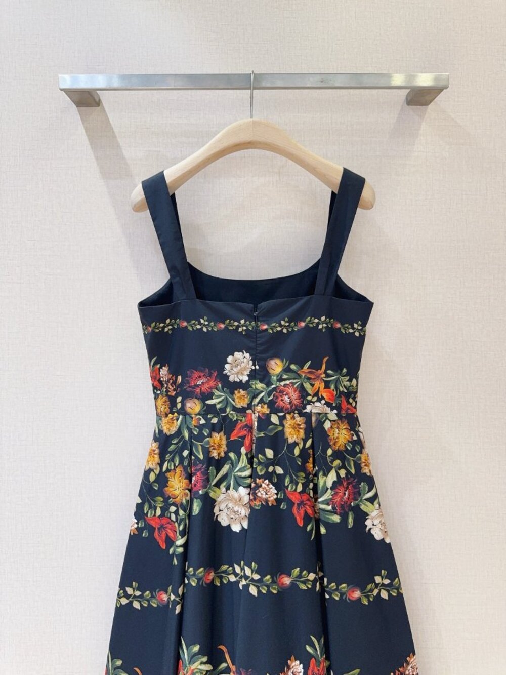 Agua by Agua Bendita Navy Blue Floral Slip Dress - Picture 5 of 7